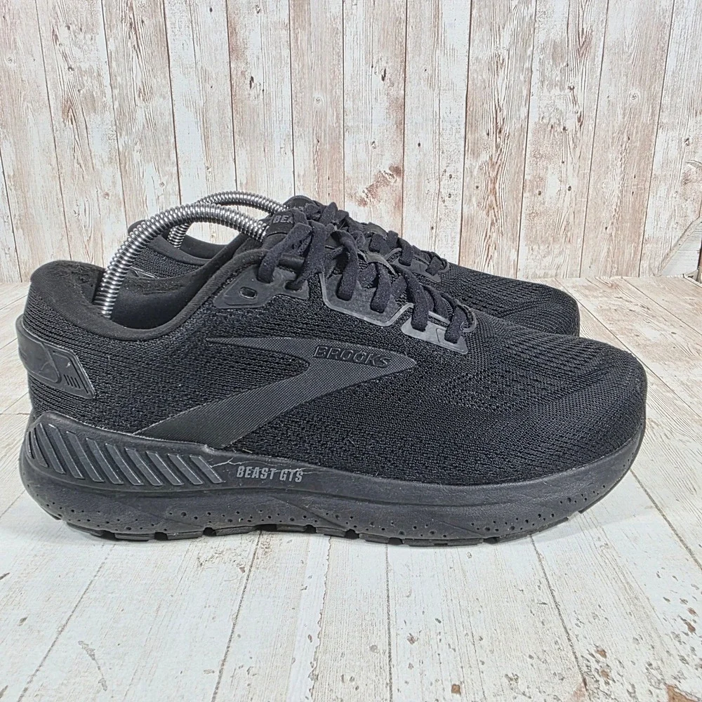 Brooks Beast GTS 23 Mens 8.5 Extra Wide 4E Black Running Shoes 1104254E020 - Picture 1 of 8